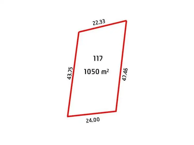 Floorplan of Homely land listing, 9 ( Lot 117 ) Bay Crescent, Point Turton SA 5575