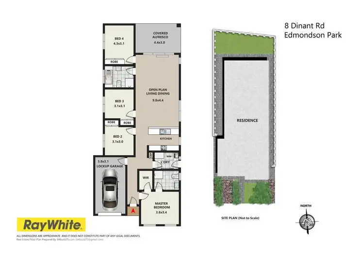 Floorplan of Homely house listing, 8 Dinant Road, Edmondson Park NSW 2174