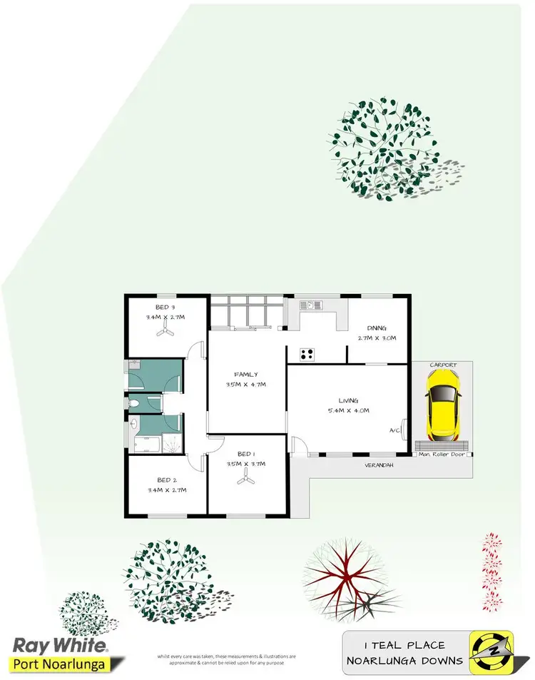 Floorplan of Homely house listing, 1 Teal Place, Noarlunga Downs SA 5168