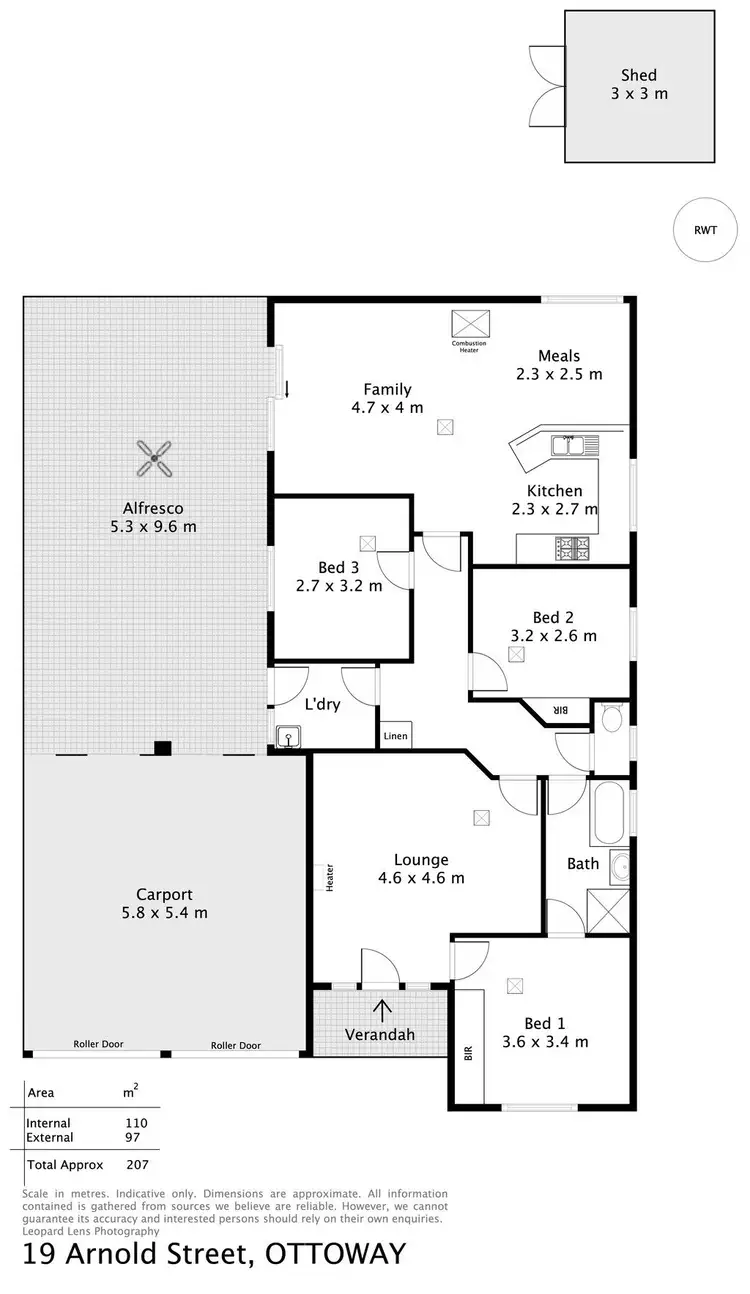 Floorplan of Homely house listing, 19 Arnold Street, Ottoway SA 5013