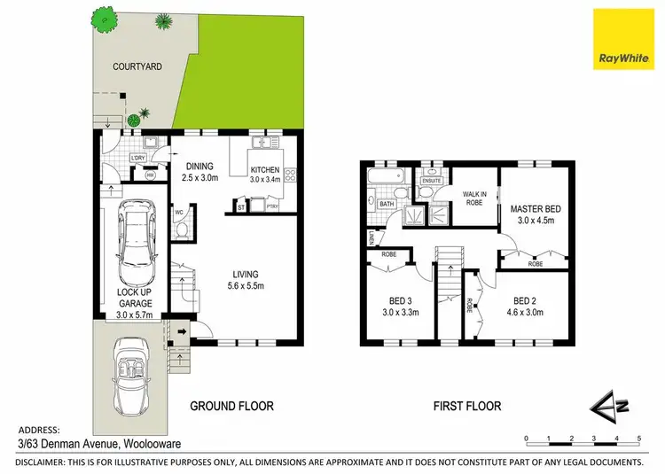 Floorplan of Homely townhouse listing, 3/63-65 Denman Avenue, Woolooware NSW 2230