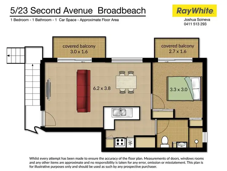 Floorplan of Homely apartment listing, 5/23 Second Avenue, Broadbeach QLD 4218