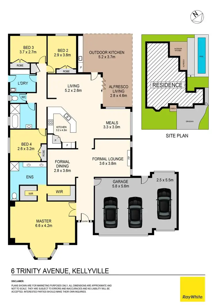 Floorplan of Homely house listing, 6 Trinity Avenue, Kellyville NSW 2155