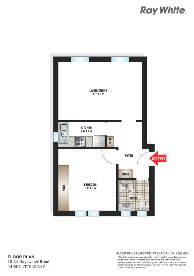 Floorplan of Homely apartment listing, 10/64 Bayswater Road, Rushcutters Bay NSW 2011