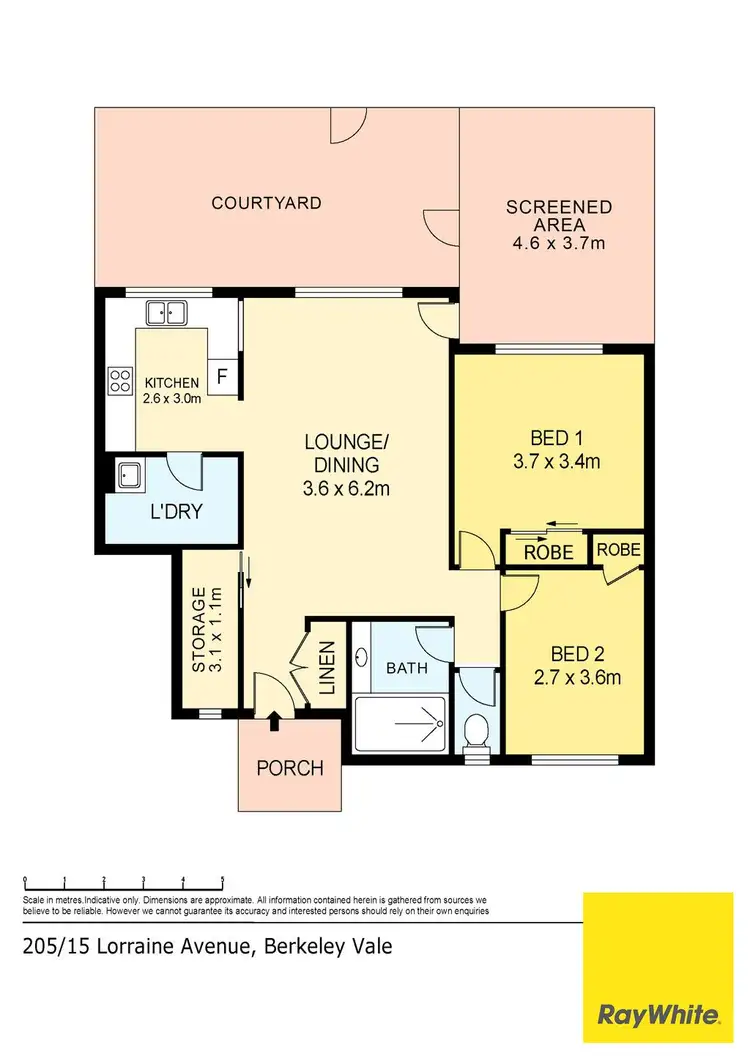 Floorplan of Homely unit listing, 205/15 Lorraine Avenue, Berkeley Vale NSW 2261