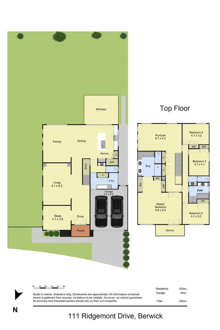 Floorplan of Homely house listing, 111 Ridgemont Drive, Berwick VIC 3806