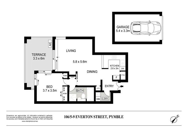 Floorplan of Homely apartment listing, 106/9 Everton Street, Pymble NSW 2073
