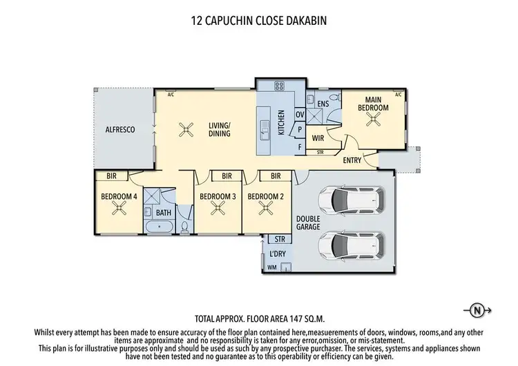 Floorplan of Homely house listing, 12 Capuchin Close, Dakabin QLD 4503
