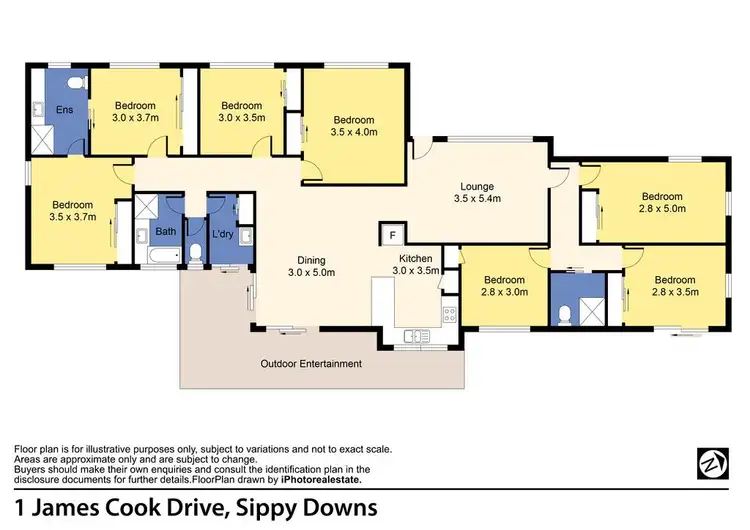 Floorplan of Homely house listing, 1 James Cook Drive, Sippy Downs QLD 4556
