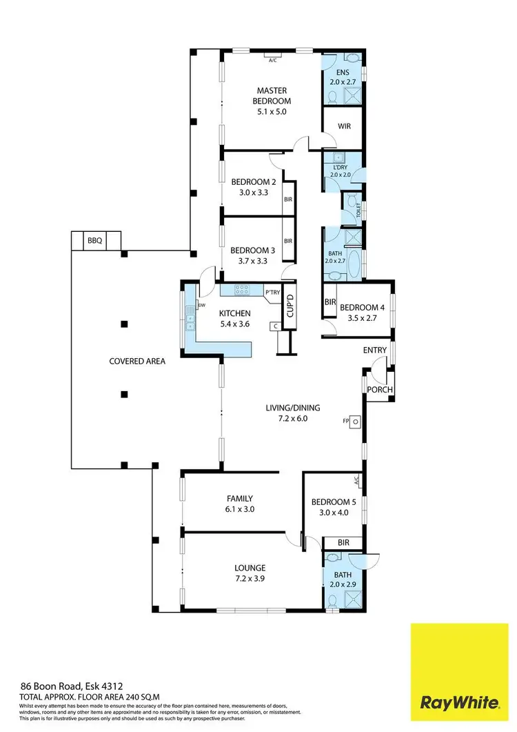 Floorplan of Homely house listing, 86 Boon Road, Esk QLD 4312