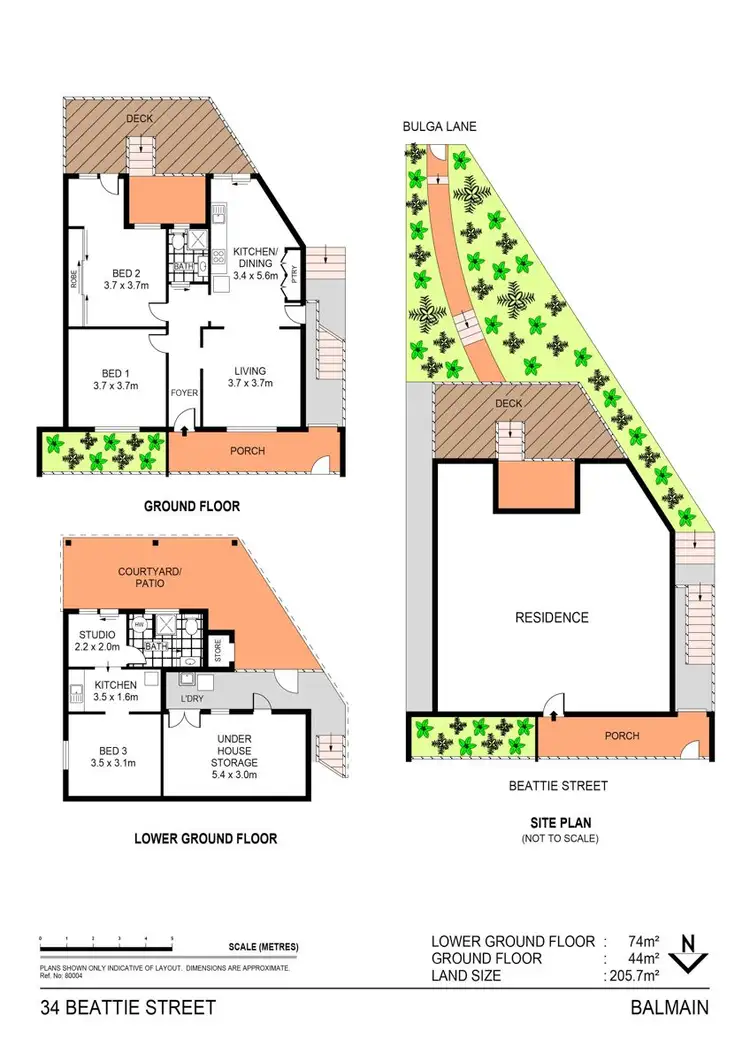 Floorplan of Homely house listing, 34 Beattie Street, Balmain NSW 2041