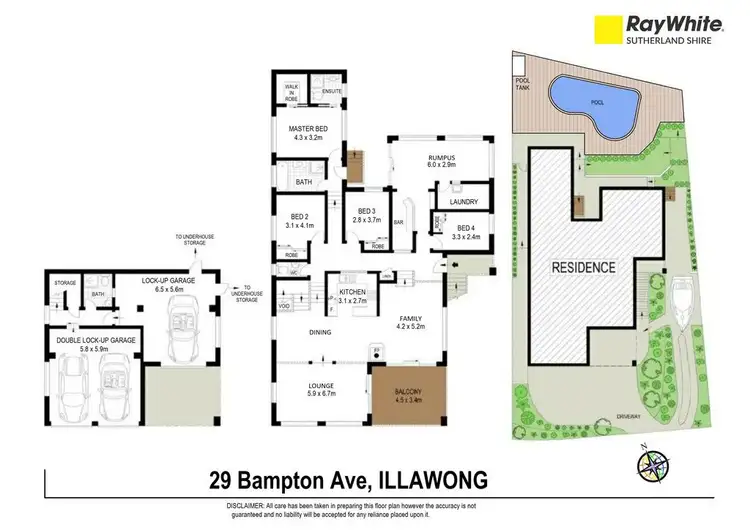 Floorplan of Homely house listing, 29 Bampton Avenue, Illawong NSW 2234