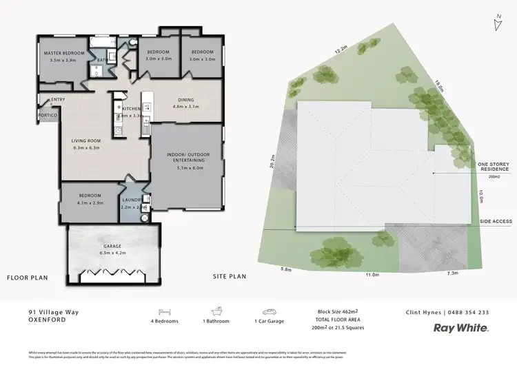 Floorplan of Homely house listing, 91 Village Way, Oxenford QLD 4210