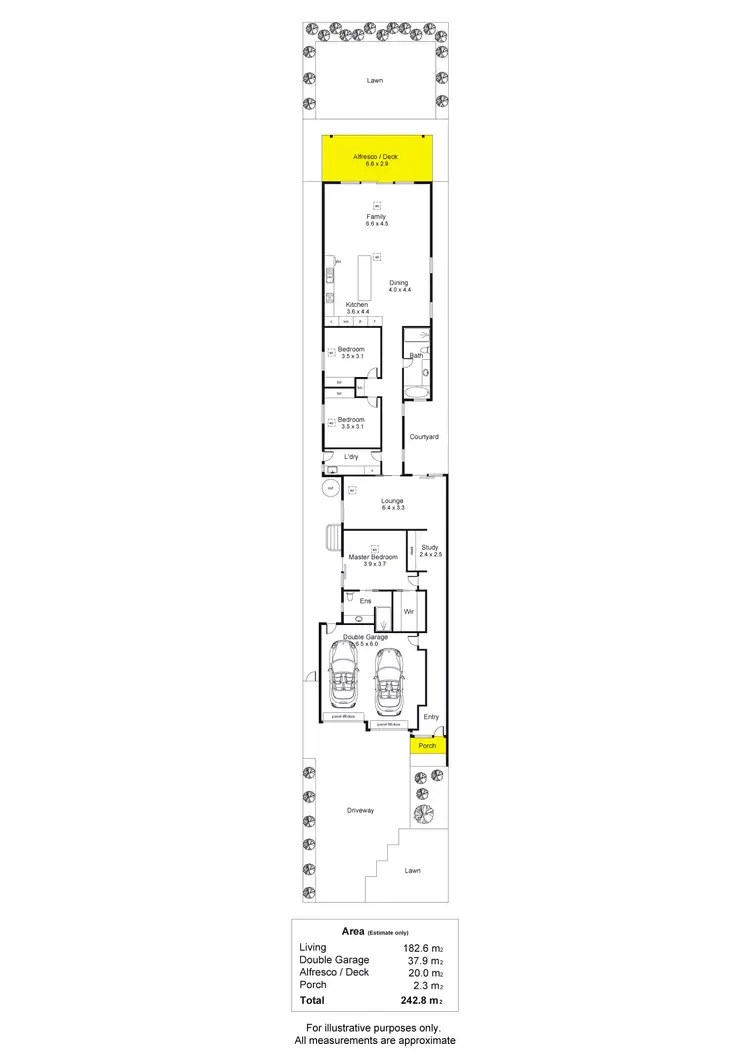 Floorplan of Homely house listing, 20A Dudley Avenue, Daw Park SA 5041