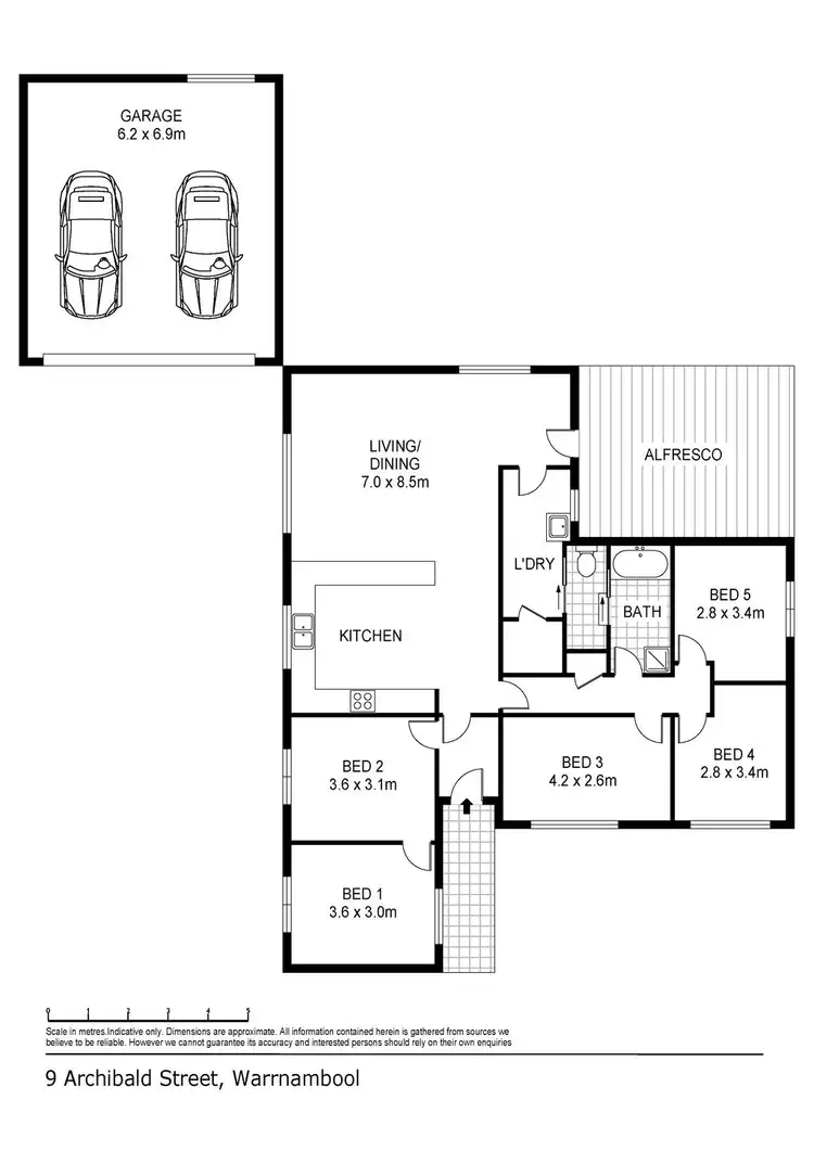 Floorplan of Homely house listing, 9 Archibald Street, Warrnambool VIC 3280