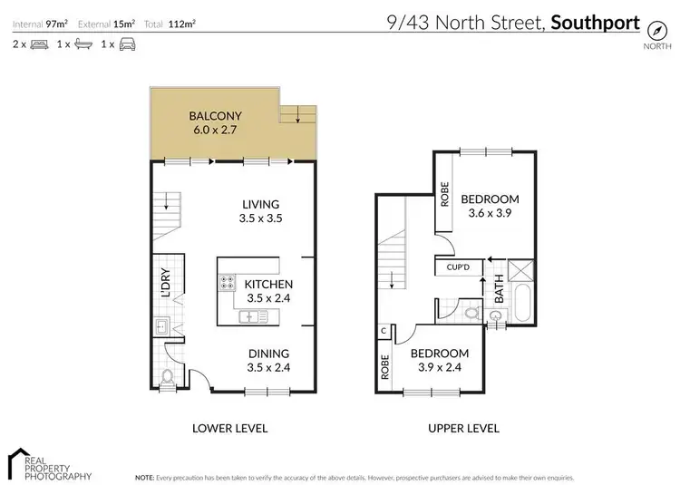 Floorplan of Homely apartment listing, 9/43 North Street, Southport QLD 4215