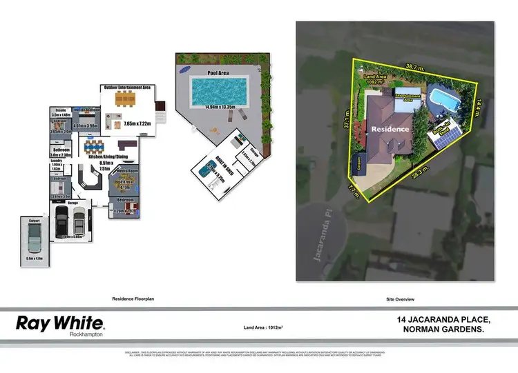 Floorplan of Homely house listing, 14 Jacaranda Place, Norman Gardens QLD 4701