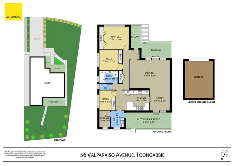 Floorplan of Homely house listing, 56 Valparaiso Avenue, Toongabbie NSW 2146