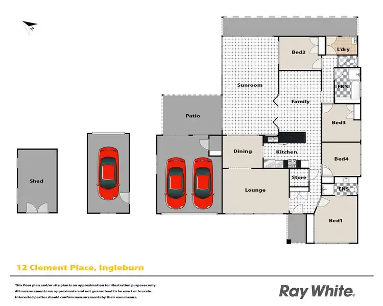 Floorplan of Homely house listing, 12 Clement Place, Ingleburn NSW 2565