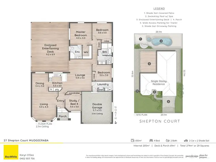Floorplan of Homely house listing, 27 Shepton Crescent, Mudgeeraba QLD 4213