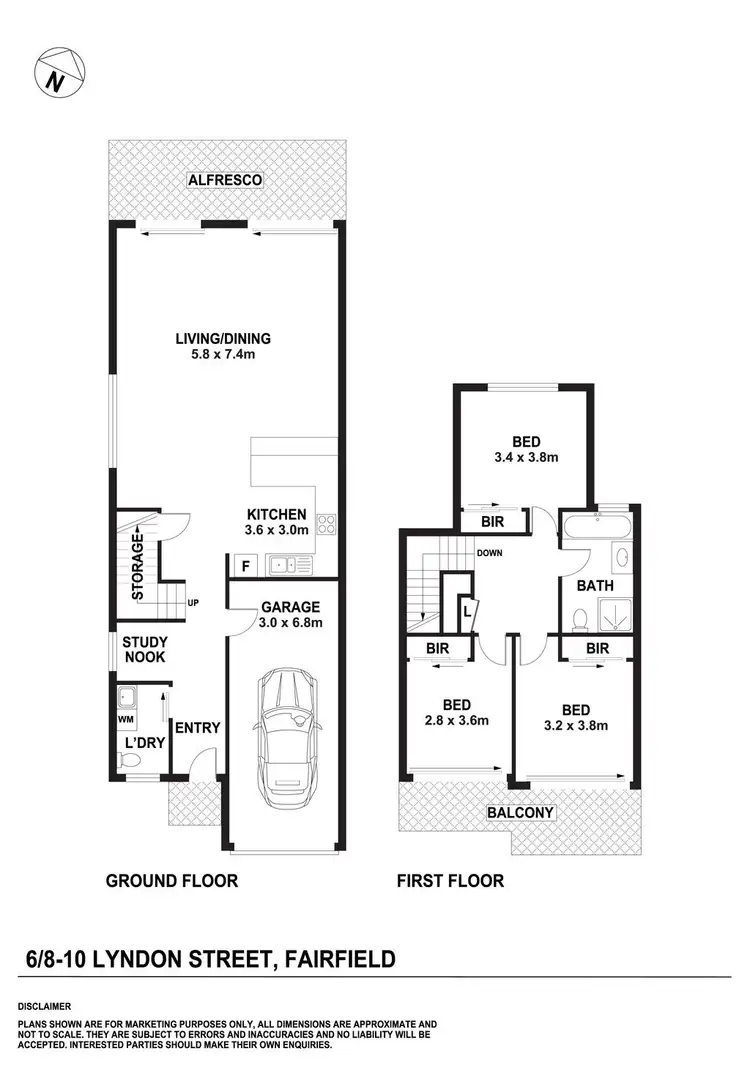 Floorplan of Homely house listing, 6/8-10 LYNDON Street, Fairfield NSW 2165