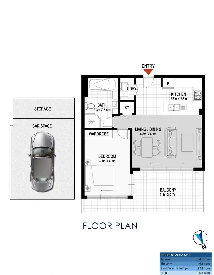 Floorplan of Homely apartment listing, 658/6 Mary Street, Rhodes NSW 2138