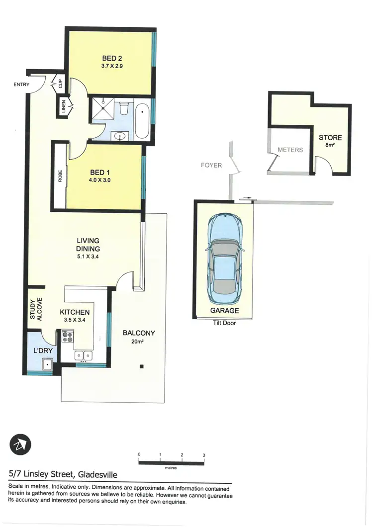 Floorplan of Homely apartment listing, 5/7 Linsley Street, Gladesville NSW 2111
