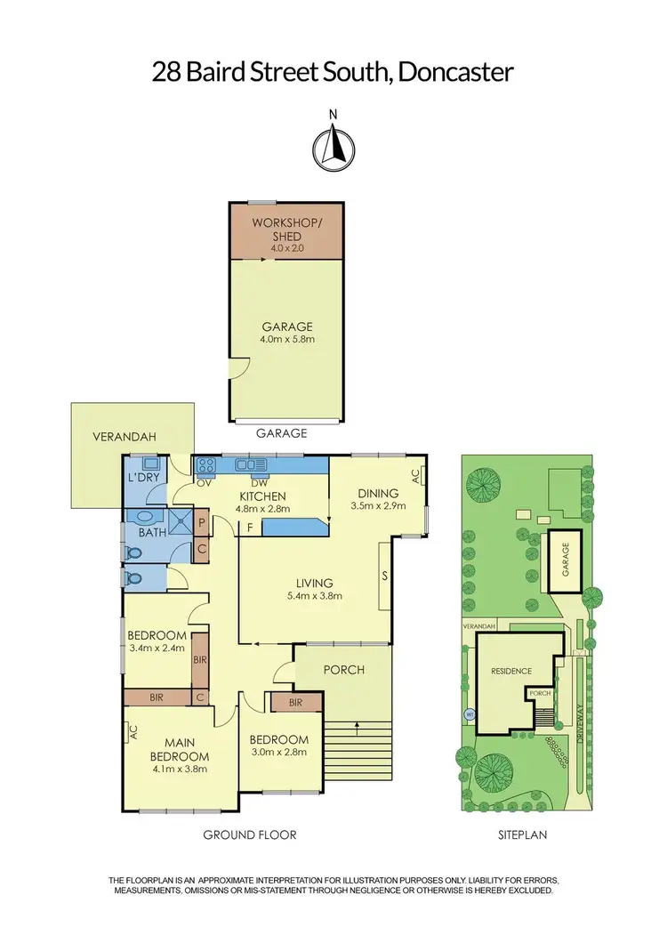 Floorplan of Homely house listing, 28 Baird Street South, Doncaster VIC 3108
