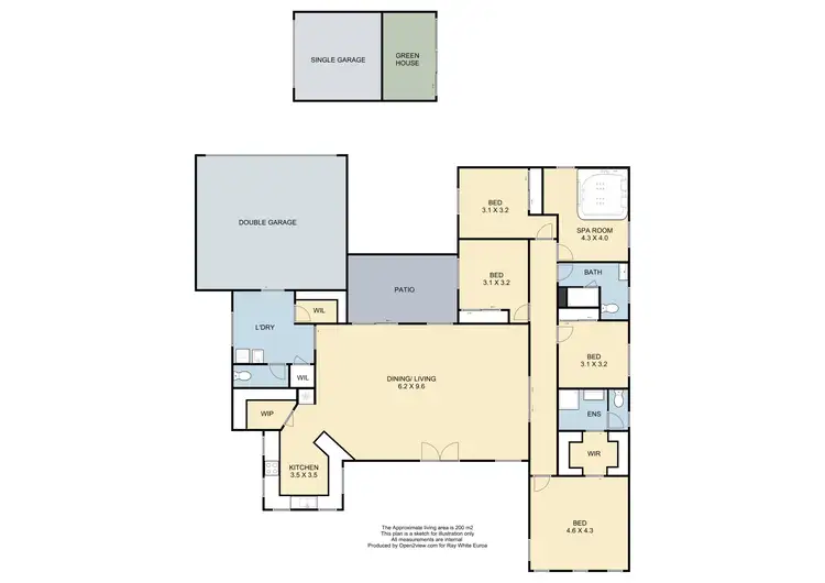 Floorplan of Homely house listing, 60 Kirkland Avenue, Euroa VIC 3666