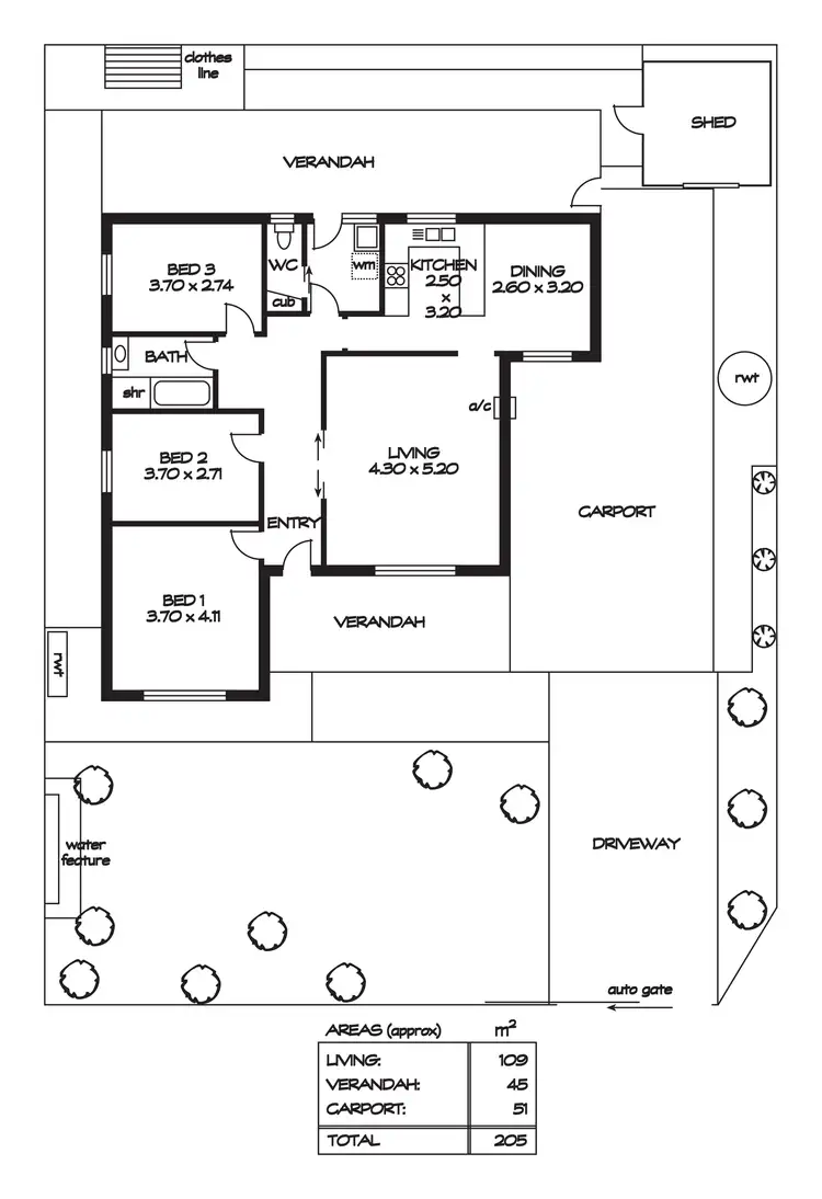 Floorplan of Homely house listing, 6 The Driveway, Holden Hill SA 5088