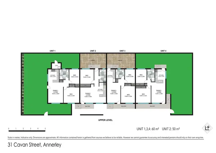 Floorplan of Homely block of units listing, 1-4/31 Cavan Street, Annerley QLD 4103