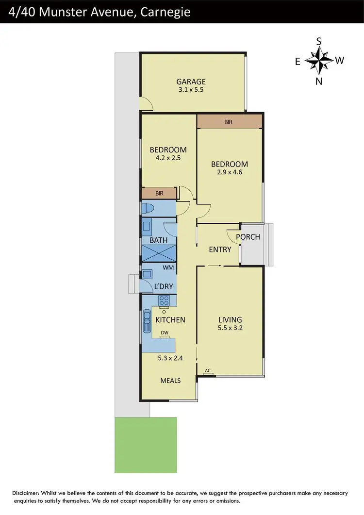 Floorplan of Homely unit listing, 4/40 Munster Avenue, Carnegie VIC 3163