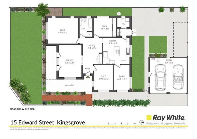 Floorplan of Homely house listing, 15 Edward Street, Kingsgrove NSW 2208