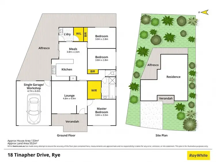 Floorplan of Homely house listing, 18 Tinapher Drive, Rye VIC 3941