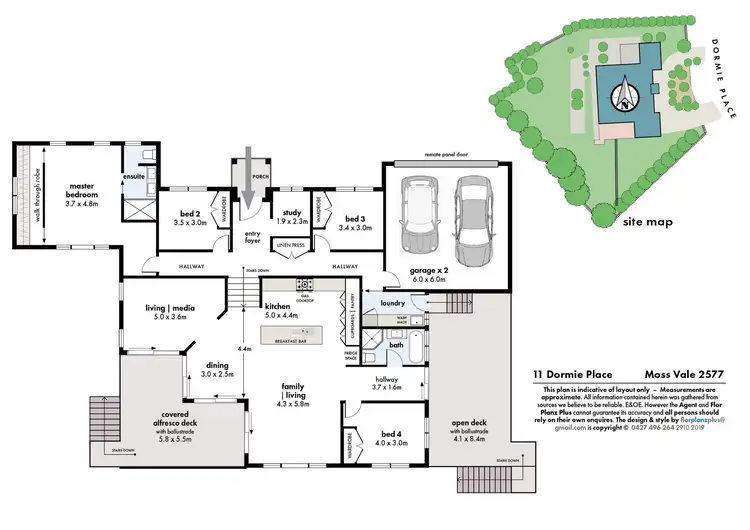 Floorplan of Homely house listing, 11 Dormie Place, Moss Vale NSW 2577