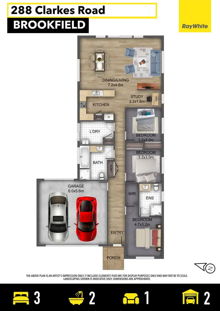 Floorplan of Homely house listing, 288 Clarkes Road, Brookfield VIC 3338