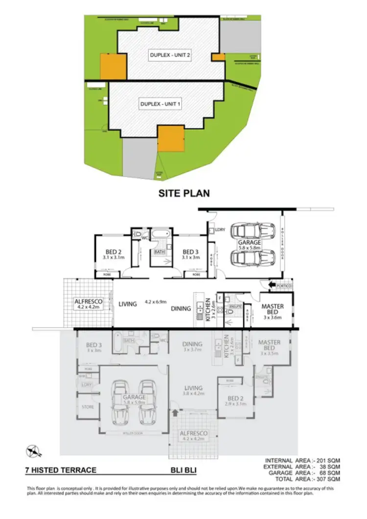 Floorplan of Homely house listing, 2/7 Histed Terrace, Bli Bli QLD 4560