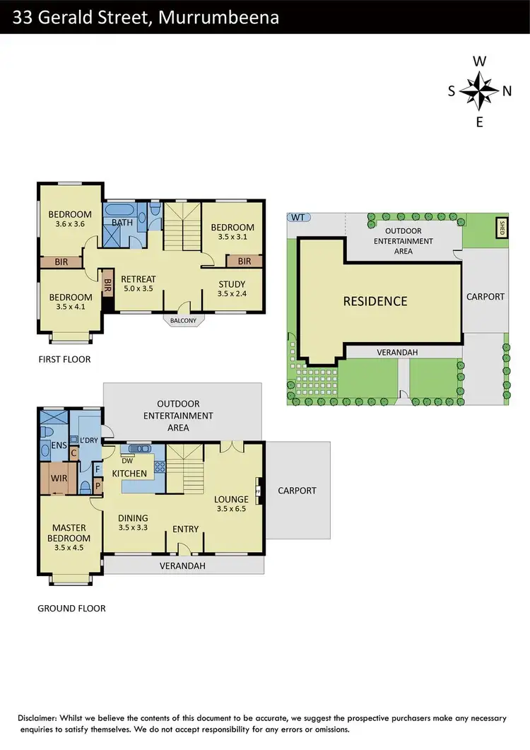 Floorplan of Homely house listing, 33 Gerald Street, Murrumbeena VIC 3163