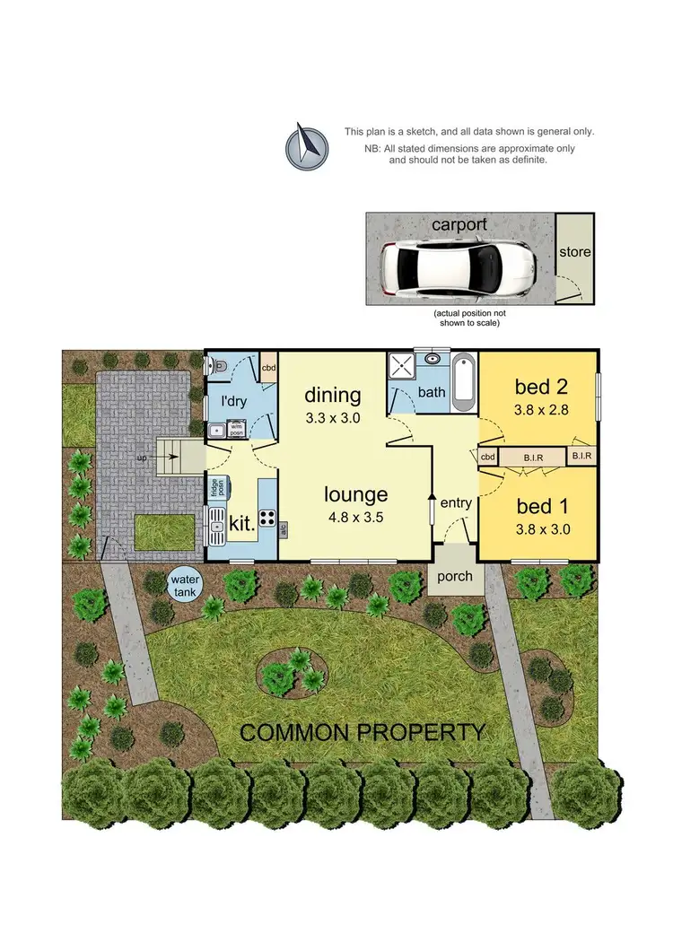 Floorplan of Homely unit listing, U1/10 - 12 Surrey Road West, Croydon VIC 3136