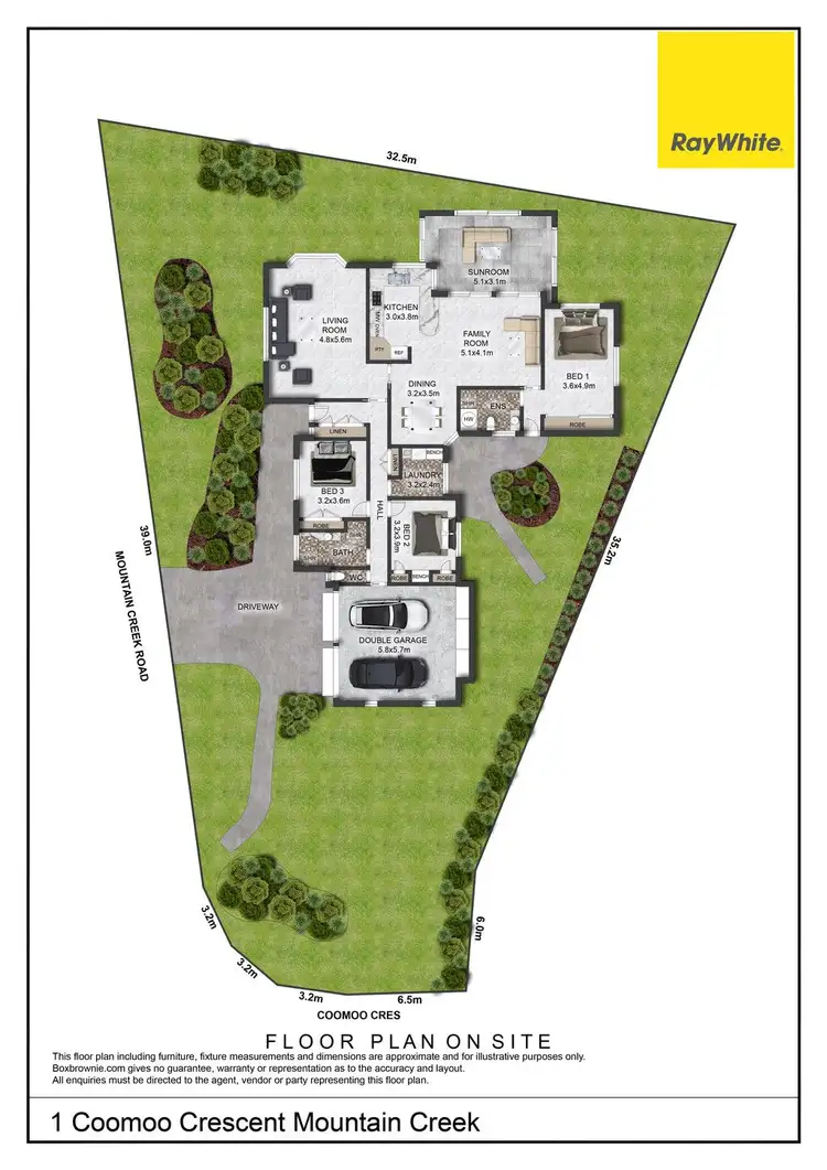Floorplan of Homely house listing, 1 Coomoo Crescent, Mountain Creek QLD 4557