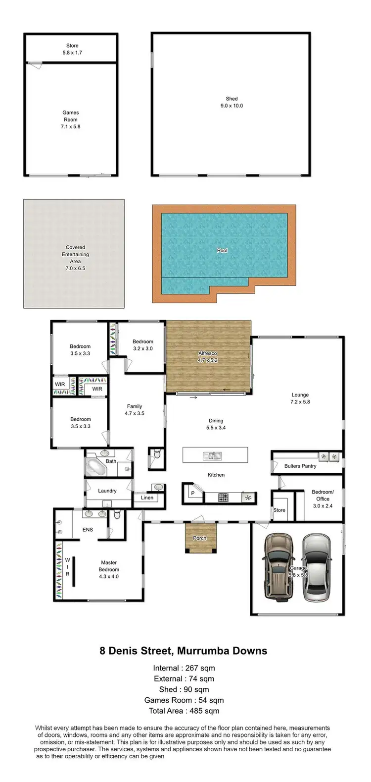 Floorplan of Homely house listing, 8 Denis Street, Murrumba Downs QLD 4503