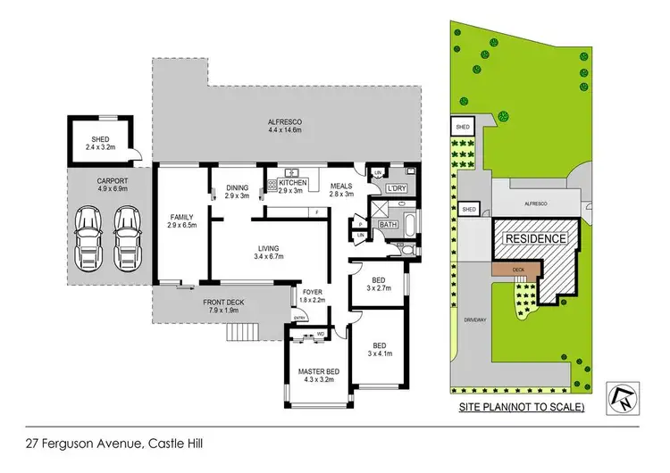 Floorplan of Homely house listing, 27 Ferguson Avenue, Castle Hill NSW 2154