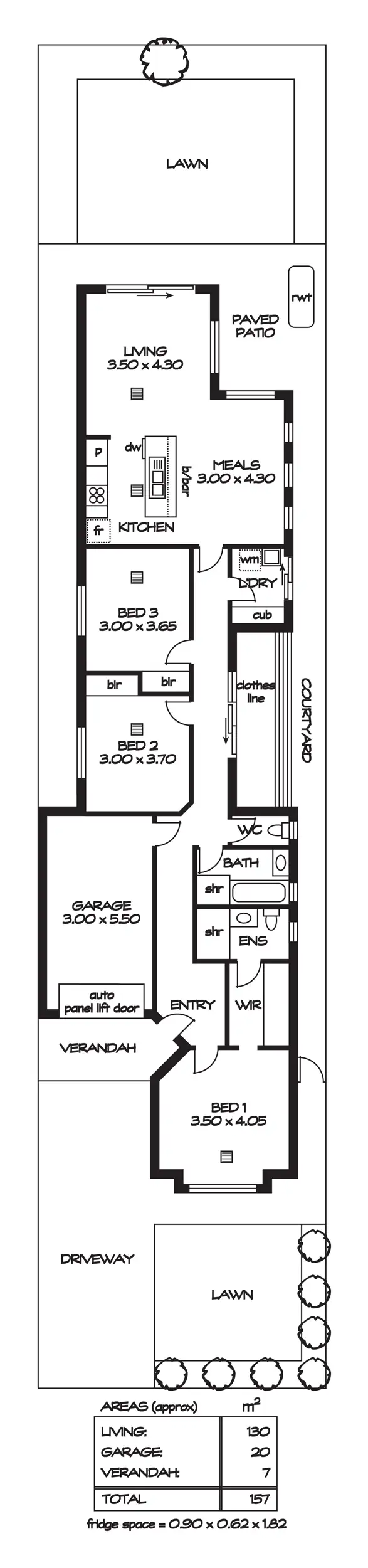 Floorplan of Homely house listing, 3D Craig Street, Greenacres SA 5086