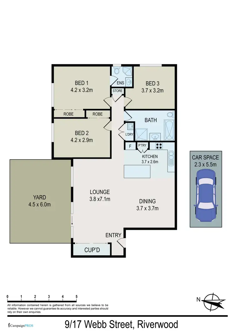 Floorplan of Homely unit listing, 9/17 Webb Street, Riverwood NSW 2210