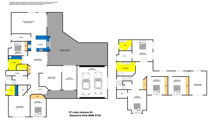 Floorplan of Homely house listing, 57 Lady Jamison Drive, Glenmore Park NSW 2745