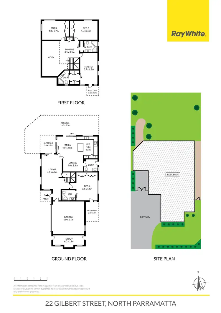 Floorplan of Homely house listing, 22 Gilbert Street, North Parramatta NSW 2151
