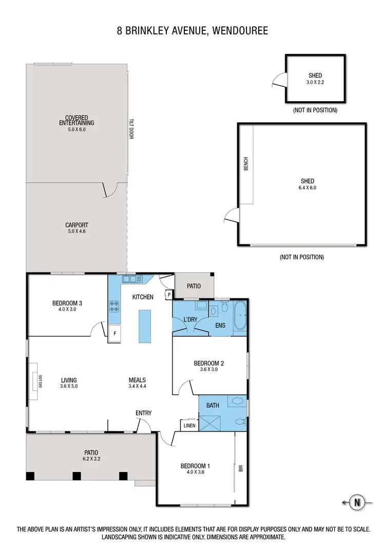 Floorplan of Homely house listing, 8 Brinkley Avenue, Wendouree VIC 3355
