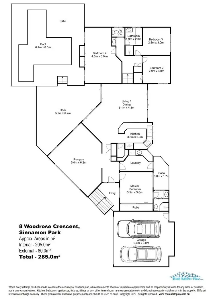 Floorplan of Homely house listing, 8 Woodrose Crescent, Sinnamon Park QLD 4073