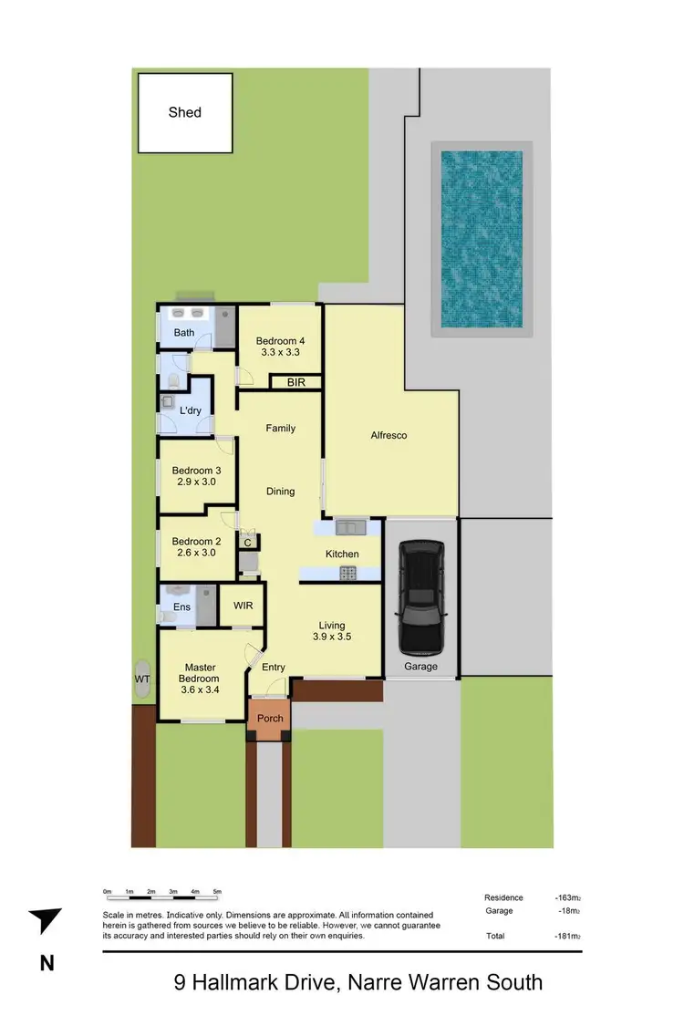 Floorplan of Homely house listing, 9 Hallmark Drive, Narre Warren South VIC 3805