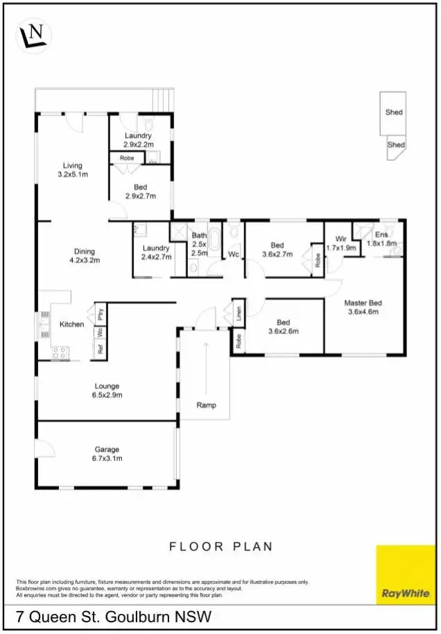 Floorplan of Homely house listing, 7 Queen Street, Goulburn NSW 2580